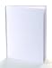 WHITE HARDCOVER BLANK BOOK 11X8-1/2