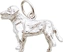 Labrador Charm, Sterling Silver