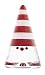 Kosta Boda Noel Small Red and White Thick Stripe Tree