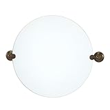 Gatco 4349R Tiara Round Wall Mirror, Bronze