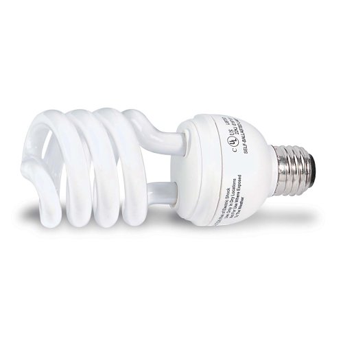 Globe 48426 23-Watt Mini Compact Fluorescent Spiral Bulb (100-Watt Incandescent Equivalent), Cool White, 4 Pack