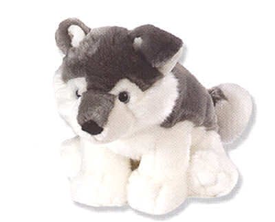 312MCKY8AHL Stuffed Tundra Husky Dog Cuddlekin 12