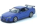 Die-cast Model Nissan Skyline GTR R34 (1:43 scale in Blue)