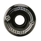 Kryptonics Classic K 70/80 Black, Set of 4 Skateboard Wheels