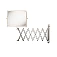 Jerdon J2020C 20/20 Hind Sight Wall Mount Mirror, 4X Magnification, White and Chrome Finish