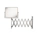 Jerdon J2020C 20/20 Hind Sight Wall Mount Mirror, 4X Magnification, White and Chrome Finish