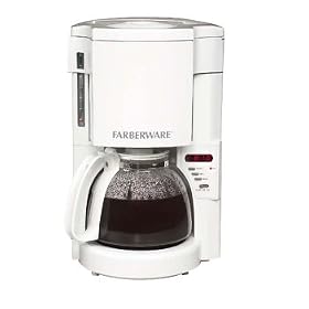 Farberware 10 Cup Programmable Coffeemaker - White