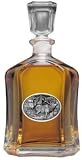 Illinois Fighting Illini Glass Capitol Decanter (Spirit Holder) 24 oz - NCAA College Athletics