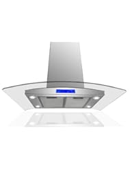 AKDY 36" European Style Az668is2 Stainless Steel Island Mount Range Hood Touch Control