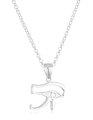 VINANI brand Germany 925 Sterling Silver Women Pendant Eye Of Horus Ra Egyptian shiny with Cable Link Chain Necklace AAA-T