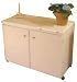 Arrow Model 98701 White Embroidery Machine Airlift Credenza With Large Opening and Quilting Extension