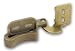Search : Amerock Marathon Self Closing 1/2" Overlay Knife Hinge Burnished Brass