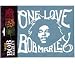Bob Marley ONE LOVE Rub On Car Window Sticker Decal Image