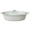CorningWare 4-qt. Oval Roaster with Glass Cover - French White