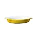 Emile Henry Small Oval Gratin Dish, 2 quart, Citron (Yellow)