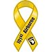101st Airborne Yellow 8" Ribbon Car Magnet