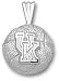 Kentucky Wildcats Solid Sterling Silver Classic ''UK'' Basketball Pendant