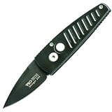 Stinger, Black-Ti Blade, Black Handle, Plain