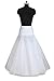 Dressever Women's A-line Bridal Petticoats with Lace Edge One Size