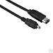 MicroVillage JVC Part VC-VDV206U Firewire iLink DV IEE1394 Cable Lead 1.8m [4-6 Pin]