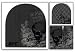 Bio World Clothing Mens UFC CHAINLINK Beanie with Distressed Edges- Black