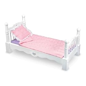 Melissa and Doug Deluxe Wooden Doll Furniture - Bed by Melissa & Doug