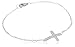 Sterling Silver Cross Bracelet, 7.25