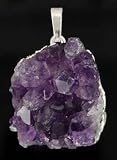 Amethyst Cluster Silver Pendant