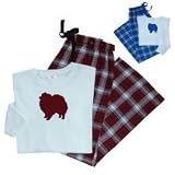 Pomeranian Ladies Flannel Pajamas