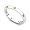 14k White Gold Bezel set Citrine Semi Eternity Band Ring, 4