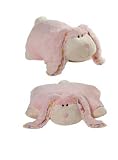 My Pillow Pets-My Pillow Pets Large 18 Inch Square Pink Cuddly Bunny Plush Pillow