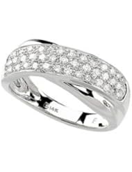 Jewelplus 5/8 ct tw Diamond Ring 14K White 5/8 Ct Tw