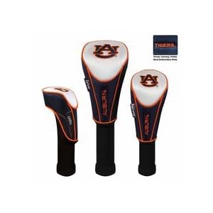 Auburn Tigers Nylon Golf Club Headcover (Set of 3)