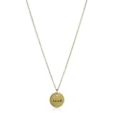Dogeared Mom, You Are Loved Gold Dipped Sterli