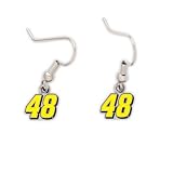 NASCAR JIMMIE JOHNSON OFFICIAL LOGO EARRINGS