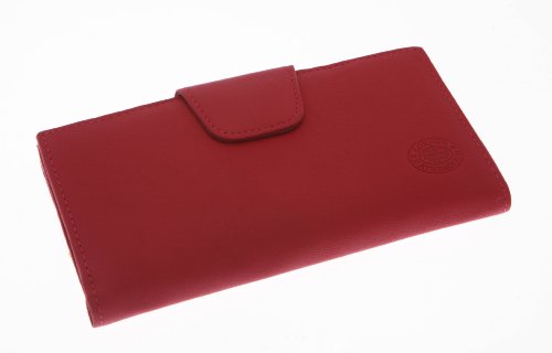 LADIES LEATHER FRAME PURSE (1390) (FUCHSIA)