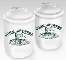 John Deere Ceramic Salt Pepper Shakers