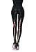Wet Look Leggings With Elastic Lace Up Back