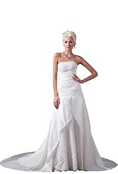 Taffeta Lace Applique  Dress with a Court Train 