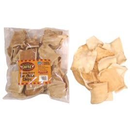 Canine Cattle Company 60515 Premium American Beefhide Large Chips 2lb Bag