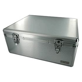 600 Disc Capacity Aluminum-Like Hard Plastic CD DVD Storage Case