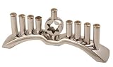 Aluminum Star of David Designed Hanukkah Menorah