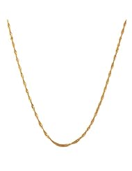 14 Karat Rose Gold 0.7-mm Singapore Chain (18 Inch)