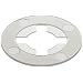 Nylon 6/6 Retaining Washer, 3/8" Screw Size, 0.5640" ID, 57/64" OD, 0.0320" Thick, Pack Of 100