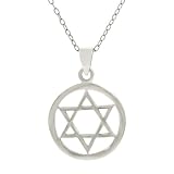 Sterling Silver Star of David Necklace