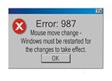 Error: 987 Mouse move change - Windows must be restarted for the changes to take effect. Apron (Various Colors Available)