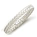 Jewelry : 14k White Fancy Woven Bangle - 7 Inch