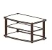 Synergy Svdo Series 3-Shelf Tv And Audio/Video Stand W/ Cherry Wood Base And Top, Bla...