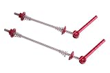 Token Quick Release Skewers Titanium Road Bike F 100 R 130 mm Red TK233 45g