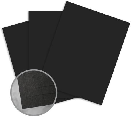 CLASSIC Linen Epic Black Card Stock - 18 x 12 in 100 lb Cover Linen Digital 30% Recycled 250 per Package